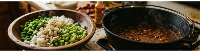 The Holy Trinity in Cooking: The Cajun and Creole Flavor Base The Holy Trinity in Cooking: The Cajun and Creole Flavor Base