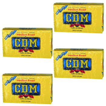CDM Coffee and Chicory Medium Roast 13 Oz Brick Pack of 4 CDM Coffee and Chicory Medium Roast 13 Oz Brick Pack of 4