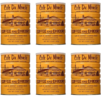 Cafe Du Monde Coffee with Chicory, 15 oz, (Pack of 6) Cafe Du Monde Coffee with Chicory, 15 oz, (Pack of 6)