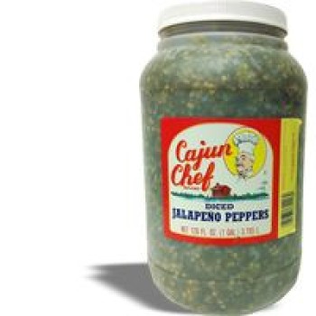 Cajun Chef Diced Jalapeno Peppers Gallon Cajun Chef Diced Jalapeno Peppers Gallon