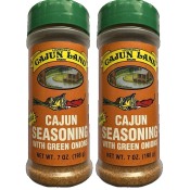 Cajun Land Cajun Seasoning with Green Onions 7 oz Pack of 2 Cajun Land Cajun Seasoning with Green Onions 7 oz Pack of 2