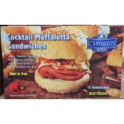 Cartozzo's Cocktail Muffuletta Sandwiches 15 count Cartozzo's Cocktail Muffuletta Sandwiches 15 count