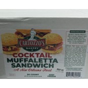 Cartozzo's Cocktail Muffuletta Sandwiches 50 count Bulk Cartozzo's Cocktail Muffuletta Sandwiches 50 count Bulk