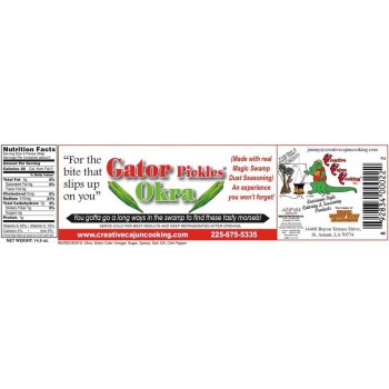 Creative Cajun Cooking's Gator Pickles Okra Creative Cajun Cooking's Gator Pickles Okra