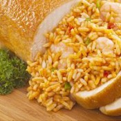 Deboned Chicken Stuffed with Shrimp & Sausage Jambalaya Deboned Chicken Stuffed with Shrimp & Sausage Jambalaya