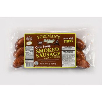 FOREMANS Cane Syrup Smoked Sausage FOREMANS Cane Syrup Smoked Sausage