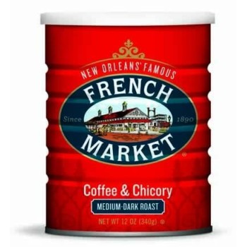 French Market Coffee & Chicory 16 oz Can – Creole Roast Medium-Dark French Market Creole Roast Coffee & Chicory – Medium-Dark Roast 16 oz Can