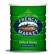 French Market Decaf Medium-Dark Roast Coffee & Chicory 12 oz - 3 Pack