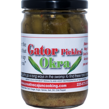 Creative Cajun Cooking's Gator Pickles Okra Creative Cajun Cooking's Gator Pickles Okra