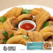 Guidry's Breaded LA Select Catfish Strips (IQF) 2.5 lb BOX Guidry's Breaded LA Select Catfish Strips (IQF) 2.5 lb BOX
