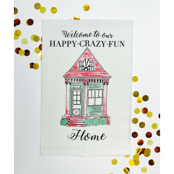 Happy Crazy Fun Kitchen Towel Happy Crazy Fun Kitchen Towel