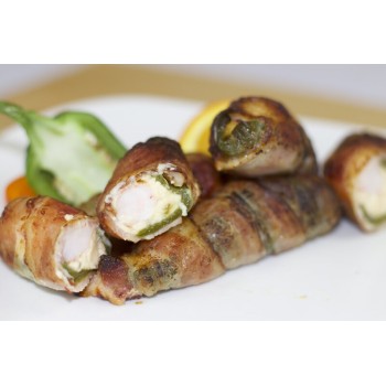Bacon Wrapped Shrimp and Pepper Jack Jalapeno Peppers Bacon Wrapped Shrimp and Pepper Jack Jalapeno Peppers