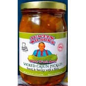 Justin Wilson's Wicked Cajun Pickles 16oz Justin Wilson's Wicked Cajun Pickles 16oz