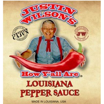 Justin Wilson - Louisiana Pepper Sauce 8 oz Justin Wilson - Louisiana Pepper Sauce 8 oz