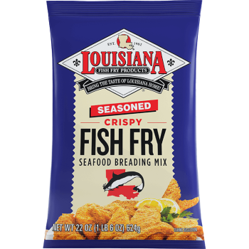 LA FISH FRY Seasoned Crispy Fish Fry Bag Louisiana Fish Fry Seasoned Crispy Fish Fry