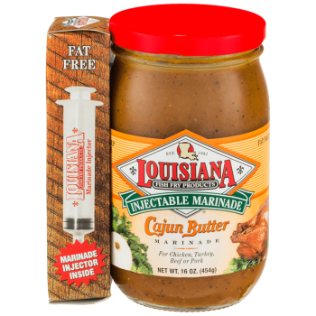 Louisiana Fish Fry Cajun Butter Marinade with injector Louisiana Fish Fry Cajun Butter Marinade with injector