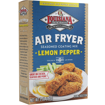 Louisiana Fish Fry Lemon Pepper Air Fryer Coating Mix 5 oz Louisiana Fish Fry Lemon Pepper Air Fryer Coating Mix 5 oz