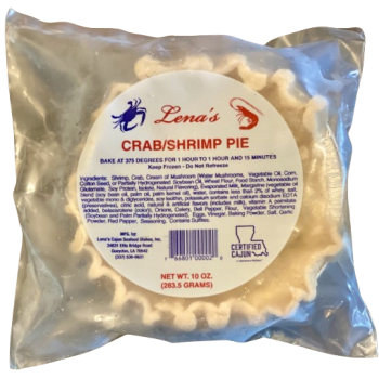 Crab & Shrimp Pie - Lena's Crab & Shrimp Pie 10.2 oz Crab & Shrimp Pie - Lena's Crab & Shrimp Pie 10.2 oz