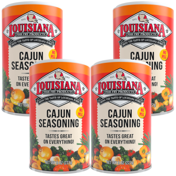 Louisiana Fish Fry Cajun Seasoning 8 oz - Pack of 4