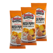 Louisiana Fish Fry Hush Puppy Seasoned Cornmeal Mix 7.5 oz - Pack of 3 Louisiana Fish Fry Hush Puppy Seasoned Cornmeal Mix 7.5 oz - Pack of 3