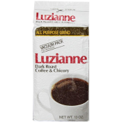 Luzianne Dark Roast Coffee & Chicory White Label 13 oz Luzianne Dark Roast Coffee & Chicory White Label 13 oz