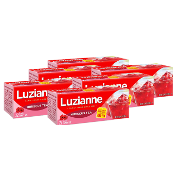Luzianne Hibiscus Tea - Family Size (22 Count) 6 Pack Luzianne Hibiscus Tea - Family Size (22 Count) 6 Pack