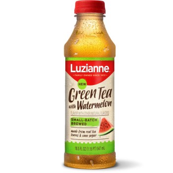 Luzianne Ready to Drink Sweet Green Tea with Watermelon 18.5 oz Luzianne Ready to Drink Sweet Green Tea with Watermelon 18.5 oz