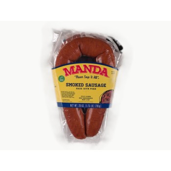 Manda's Smoked Green Onion Pork Sausage 28 oz Manda's Smoked Green Onion Pork Sausage 28 oz