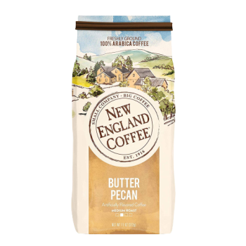 New England Coffee Butter Pecan Ground 11 oz New England Coffee Butter Pecan Ground 11 oz