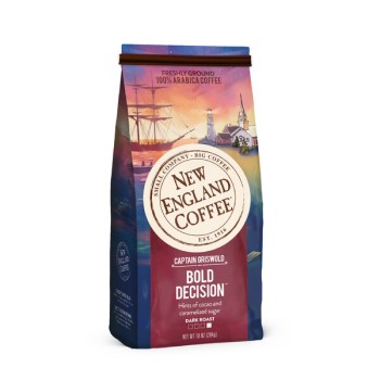 New England Coffee Captain Griswold Bold Decision Ground 10 oz New England Coffee Captain Griswold Bold Decision Ground 10 oz