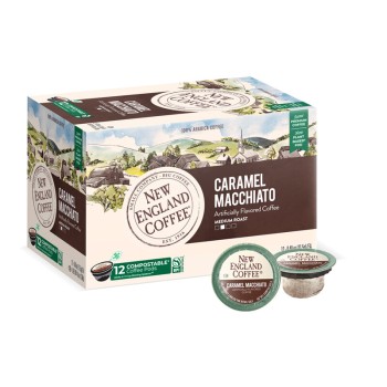 New England Coffee Caramel Macchiato Single Serve New England Coffee Caramel Macchiato Single Serve