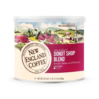 New England Coffee Donut Shop Blend Can 30 oz Can New England Coffee Donut Shop Blend Can 30 oz Can