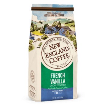 New England Coffee French Vanilla Decaf Ground 10oz New England Coffee French Vanilla Decaf Ground 10oz
