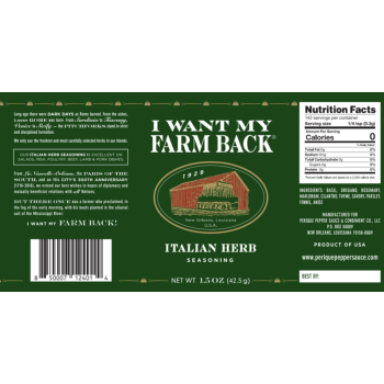 Perique I Want My Farm Back Italian Herb Perique I Want My Farm Back Italian Herb