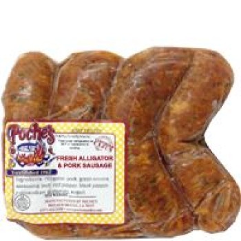 Poche's Fresh Alligator & Pork Sausage 16 oz Poche's Fresh Alligator & Pork Sausage 16 oz