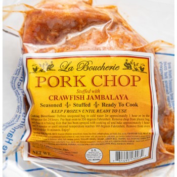 La Boucherie Stuffed Pork Chop with Crawfish Jambalaya 1 lb La Boucherie Stuffed Pork Chop with Crawfish Jambalaya 1 lb