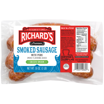 Richards Green Onion Pork Sausage 1 lb Richards Green Onion Pork Sausage 1 lb