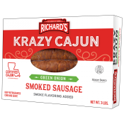 Krazy Cajun Green Onion Smoked Sausage 3 lb Krazy Cajun Green Onion Smoked Sausage 3 lb