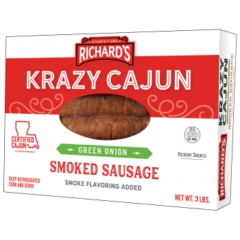 Krazy Cajun Green Onion Smoked Sausage Krazy Cajun Green Onion Smoked Sausage package