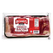 Richard's Cajun Country Hickory Smoked Bacon 24 oz Richard's Cajun Country Hickory Smoked Bacon 24 oz