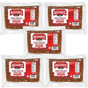 Richard's Hog Head Cheese 10 oz Pack of 5 Richard's Hog Head Cheese 10 oz Pack of 5