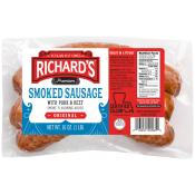 Richard's Pork & Beef Sausage 1 lb Richard's Pork & Beef Sausage 1 lb