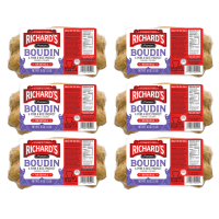 Richard's Pork Boudin Regular 16 oz Pack of 6