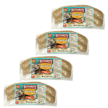 Richard's Premium Pork Boudin 12 Oz Pack of 4 Richard's Premium Pork Boudin 12 Oz Pack of 4