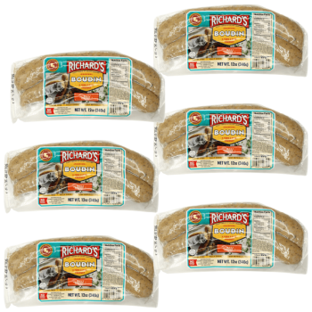 Richard's Premium Pork Boudin 12 Oz Pack of 6 Richard's Premium Pork Boudin 12 Oz Pack of 6