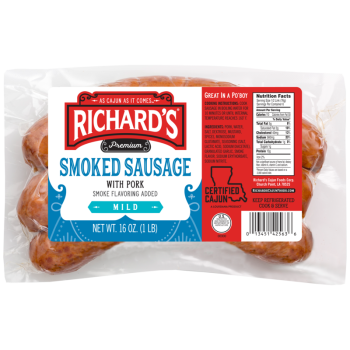 Richards Smoked Pork Sausage 1 lb Richards Smoked Pork Sausage 1 lb