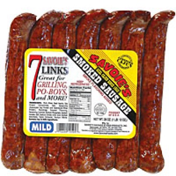 Savoie's 7 Links Smoked Mixed Mild 28 oz Savoie's 7 Links Smoked Mixed Mild 28 oz