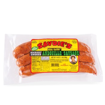 Savoie's Andouille Sausage 16 oz Savoie's Andouille sausage 16 oz Cajun hickory smoked sausage ready to cook