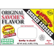 Savoie's Smoked Mixed Green Onion Sausage 4 lb Savoie's Smoked Mixed Green Onion Sausage 4 lb