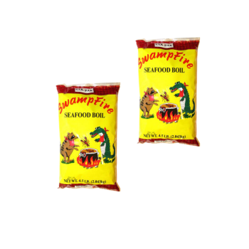 Swamp Fire Seafood Boil 4.5 lb - Pack of 2 Swamp Fire Seafood Boil 4.5 lb - Pack of 2